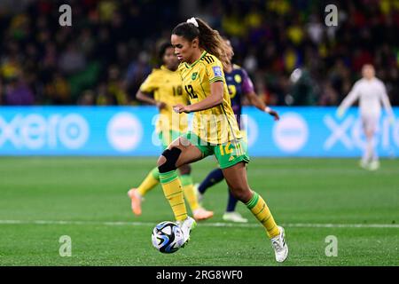 Melbourne, Australien, August 8. 2023: Kiki Van Zanten (Jamaika 12) während der FIFA Womens World Cup-Runde 2023 im Fußballspiel 16 zwischen Kolumbien und Jamaika im Melbourne Rectangular Stadium in Melbourne, Australien. ((Richard Callis/SPP)) Stockfoto