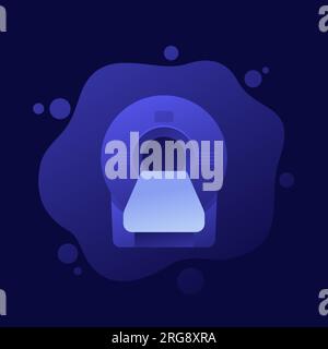 MRT-Scanner-Symbol, Vektordesign Stock Vektor