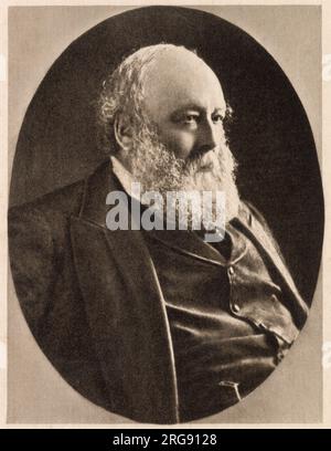 Robert Arthur Talbot Gascoyne, 3. marquess von Salisbury (1830-1903), britischer Staatsmann, spricht im House of Lords. Stockfoto