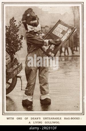 Der Wettbewerb sollte die neue internationale Werbeausstellung in White City, London, bewerben. Über eine Meile lang im West End, bekannte Plakate, die zu lebendigen Figuren aus den frühen 1920er Jahren gemacht wurden. Stockfoto