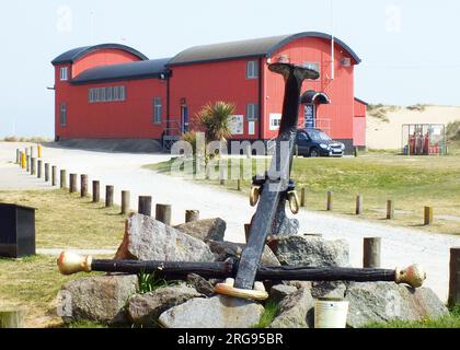 Rettungsbootstation in Caister on Sea, nahe Great Yarmouth, Norfolk. Stockfoto