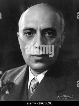 Jawaharlal (Pandit) Nehru (1889-1964), politischer Führer Indiens. Stockfoto