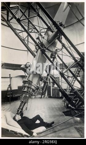 Das Royal Observatory Greenwich, London - Das Große Äquatorialteleskop. Stockfoto