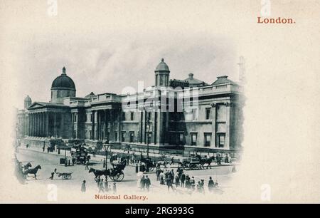 London - die National Gallery am Trafalgar Square Stockfoto