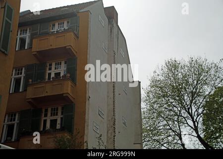 Wohnlandschaft an der Grosse Hamburger Straße in Berlin Mitte Stockfoto