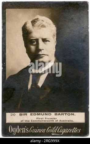 Sir Edmund Barton (1849-1920), australischer Politiker und Richter, erster Premierminister Australiens. Stockfoto