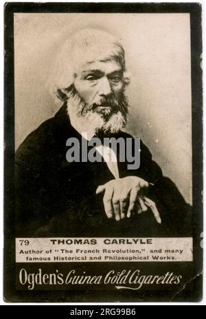 Thomas Carlyle (1795-1881), schottischer Autor und Philosoph. Stockfoto