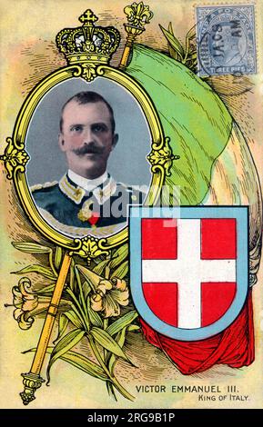 Victor Emmanuel III (1869-1947) - König von Italien. Stockfoto