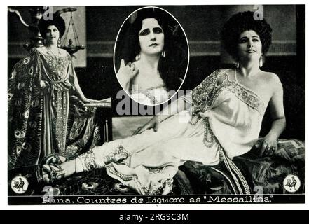 Stummfilm, Messalina oder der Fall einer Kaiserin 1923, Rina Gräfin von Liguoro Stockfoto