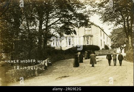 Hotel & Bridge, Higher Hodder, Great Mitton, Whalley, Clitheroe, Lancashire, England. Stockfoto
