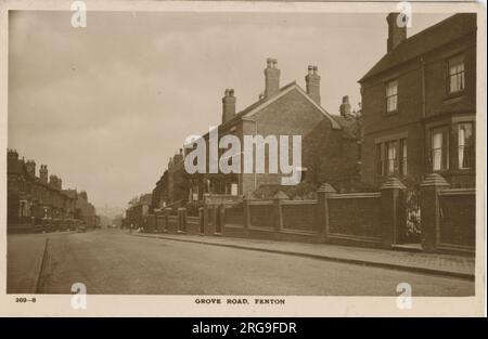 Grove Road, Fenton, Stoke on Trent, Staffordshire, England. Stockfoto