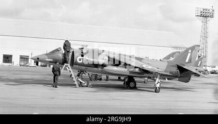 Royal Air Force Hawker Siddeley Harrier GR.1 XV753 von Nr. 1 (Kämpfer) Staffel RAF Stockfoto