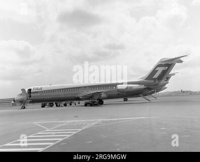 McDonnell Douglas DC-9-31 VH-TJK (msn 47008 / Linie Number98), erster Flug 24.01.67 und neu von Trans Australia Airlines betrieben. Verkauft in den USA als N908AX an ABX Air am 08.01.83. Mit Strom versorgt/nicht mehr verwendet. Stockfoto