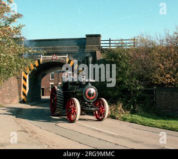 Pflegemaschine für allgemeine Zwecke, Regn. CT6708, Nummer 14422. Gebaut 1924 von William Foster & Co. In Lincoln, angetrieben von einer 7 NHP Dampfmaschine mit einem Zylinder. Stockfoto