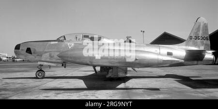 United States Air Force - Lockheed RT-33A-1-LO Shooting Star 53-5305 (msn 580-8645). Angeblich wurde er gegen 1964 in eine fremde Luftwaffe verlegt. Stockfoto