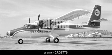 De Havilland Canada DHC-6 Twin Otter N63118, von Aero Commuter in Long Beach CA. Stockfoto