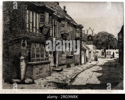 Das Star Inn, Alfriston, Sussex. Stockfoto