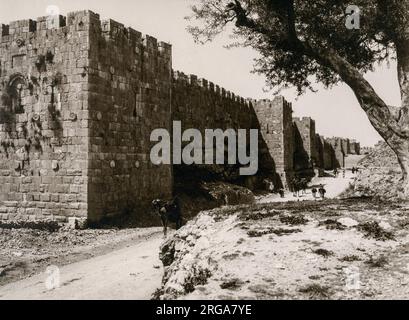 Nordmauer, Jerusalem, Palästina, Israel, Heiliges Land um 1930 Stockfoto