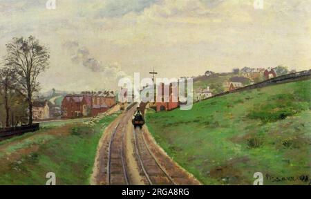 Lordship Lane Station, Dulwich 1871 bei Camille Pissarro Stockfoto