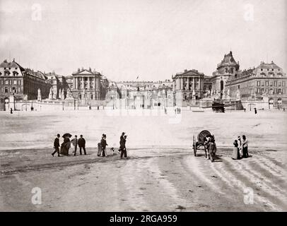 Schloss von Versailles, Frankreich, um 1890 s Stockfoto