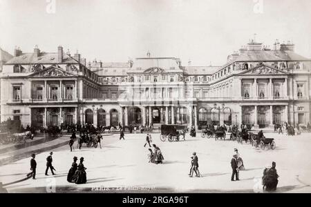 Vintage 19. Jahrhundert Fotografie - Palais Royal Paris, Frankreich Stockfoto