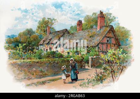 Anne Hathaway's Cottage in Shottery, Statford-on-Avon, Warwickshire Stockfoto