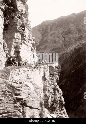 C 1890 s Vintage foto Neuseeland - Die Skipper, Wakatipu, Otago Stockfoto