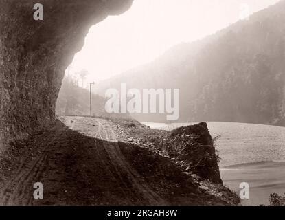 C 1890 s Vintage foto Neuseeland - Buller Gorge Stockfoto