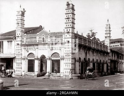 C. 1880s Südostasien - Moschee in Singapur Stockfoto