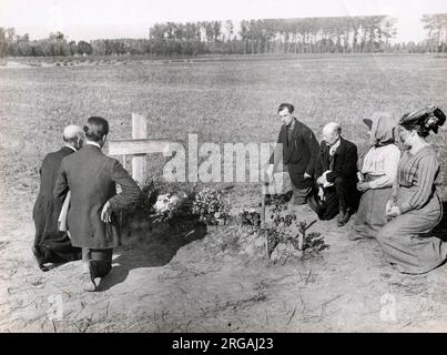 Vintage World war One Photo - WWI: Soldiers Grave, Frankreich Stockfoto