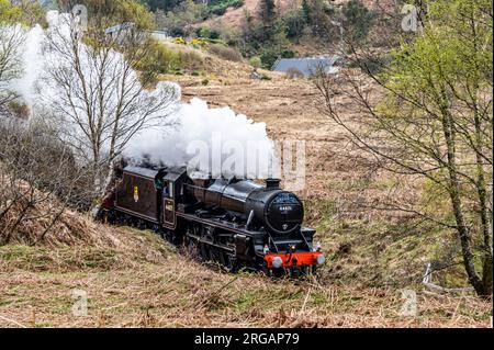 Dampfeisenbahn nach Malaig Stockfoto