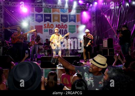 salvador, bahia, brasilien - 26. juni 2022: Festmahl von Sao Joao in Pelourinho, historisches Zentrum der Stadt Salvador Stockfoto