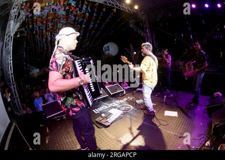 salvador, bahia, brasilien - 26. juni 2022: Festmahl von Sao Joao in Pelourinho, historisches Zentrum der Stadt Salvador Stockfoto