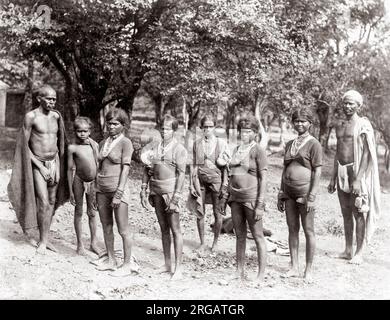 Gruppe von Hill, Nordindien, c 1870 Stockfoto