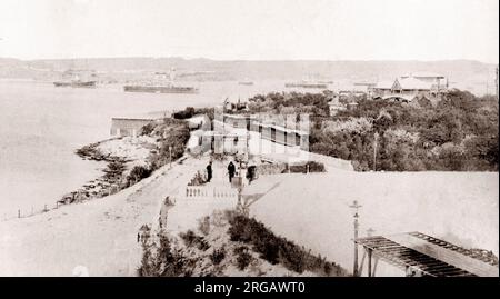 19 Vintage Foto Russland - Hafen von Sewastopol Sewastopol, Krim Ukraine Stockfoto