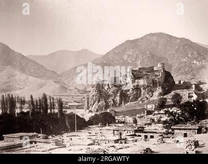 19 Vintage Fotografie - Kaukasus Georgien - atskuri Festung - Das ist ein Georgianisches feudale Festung auf dem rechten Ufer des Mtkvari River, ca. 30 Kilometer von borjomi Samtskhe-Javakheti, in der Region. Stockfoto