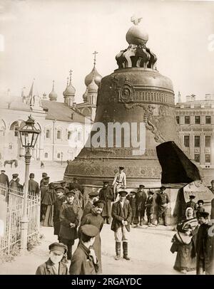 Die Zarenglocke auch bekannt als die Zarski Kolokol, Moskau, Russland, Anfang des 20.. Jahrhunderts. Stockfoto
