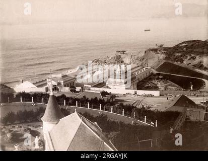 Im frühen 20. Jahrhundert vintage Pressefoto - Sutro-bäder, von Sutro Heights, San Francisco, Kalifornien, USA Stockfoto