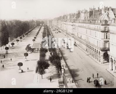 Vintage 19. Jahrhundert Foto: Frankreich - Jardin des Tuileries Stockfoto