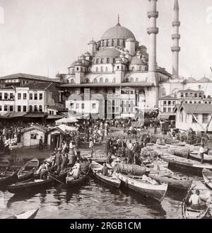 Waterfron ansehen und Hagia Sophia, Konstantinopel, Istanbul, Türkei, c 1880 s Stockfoto