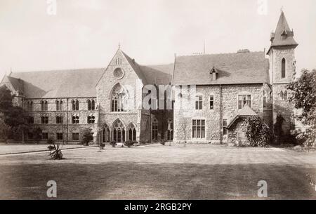 Vintage 19. Jahrhundert Foto: Cheltenham Ladies' College, Schule. Stockfoto