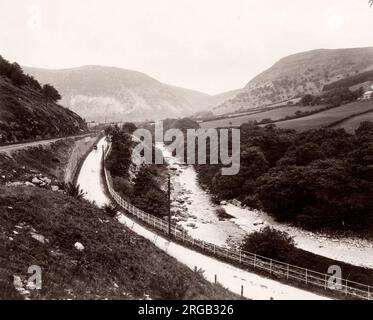 Jahrgang 19 Foto - Vereinigtes Königreich - Horsham, Wales, Aberystwyth Straße Stockfoto