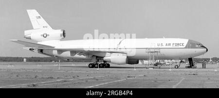 United States Air Force - McDonnell Douglas KC-10A Extender 79-1712, des 2. Bombardement Flügels. Stockfoto