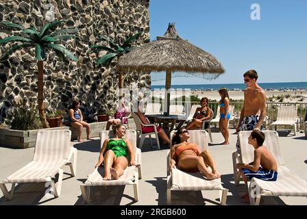 Waikiki Motel in Wildwood, New Jersey Stockfoto