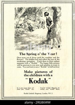 Werbespot, Kodak Girl, the Spring o' the Year! Stockfoto