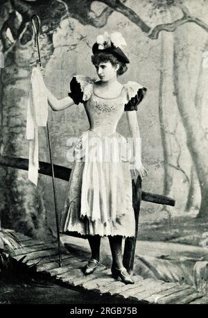 Irene Iris als Little Bo Peep in Red Riding Hood, Gaiety Theatre, Dublin Stockfoto