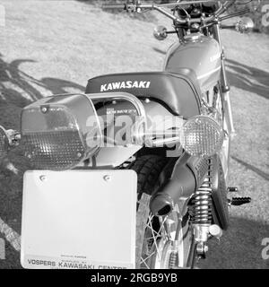 Kawasaki KL 250 Motorrad. Stockfoto