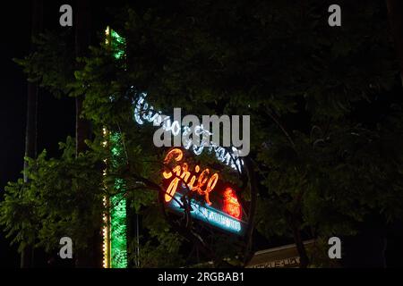 Hollywood, Kalifornien, USA. 5. September 2015. Musso & Frank Grill wurde 1919 eröffnet und ist das älteste Restaurant in Hollywood. (Kreditbild: © Ian L. SITREN/ZUMA Press Wire) NUR REDAKTIONELLE VERWENDUNG! Nicht für den kommerziellen GEBRAUCH! Stockfoto