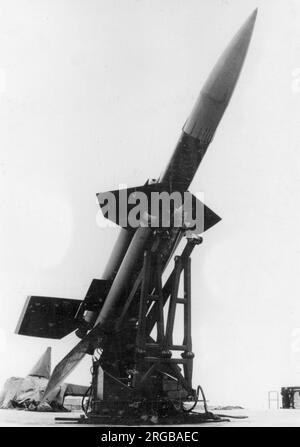Bristol Bloodhound Boden-Luft-Rakete auf festem Boden Stockfoto