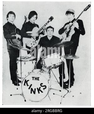 The Kinks (Pete Quaife, Dave Davies, Mick Avory und Ray Davies), britische Popgruppe Stockfoto